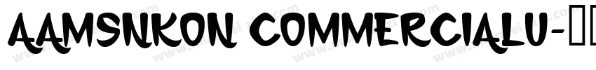 AaMSNKon CommercialU字体转换